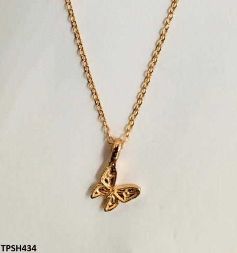 SH434 YYE Butterfly Pendent With Chain