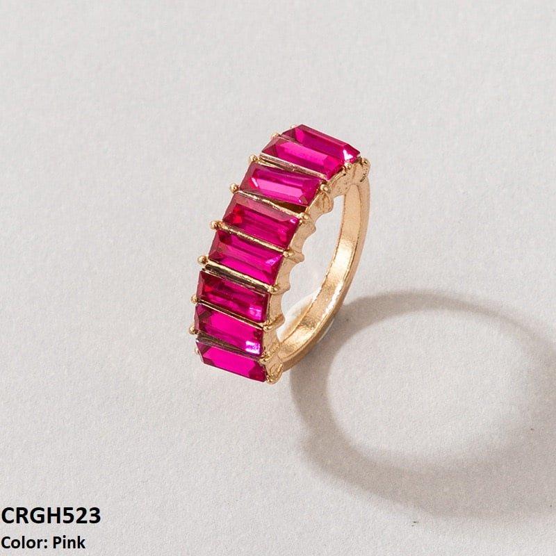 GH523 YYE Baguette Layered 7 Size Ring