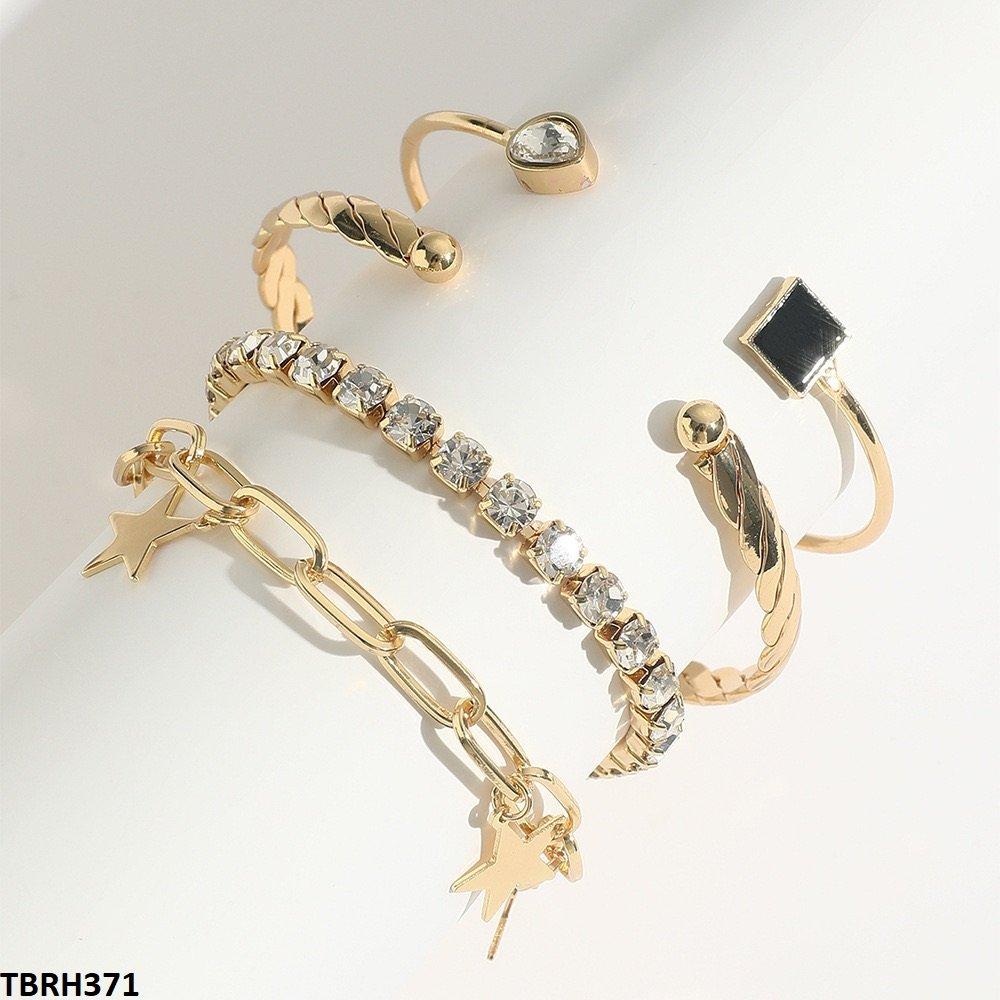 RH371 YYE Square/Tear/Star Bracelet Set