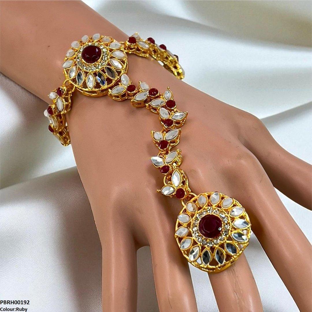 RH00192 FRN Marquise/Round Angla Bracelet Adjustable - PBRH