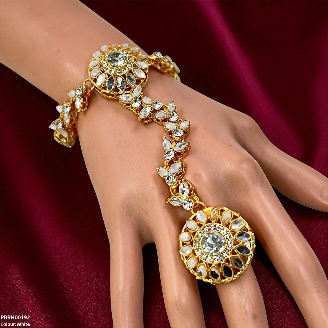 RH00192 FRN Marquise/Round Angla Bracelet Adjustable - PBRH