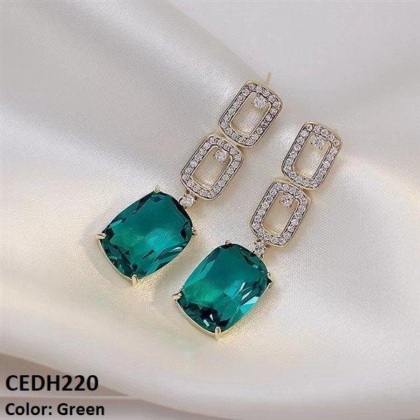 DH220 BTO Sterling Square Drop Earrings Pair