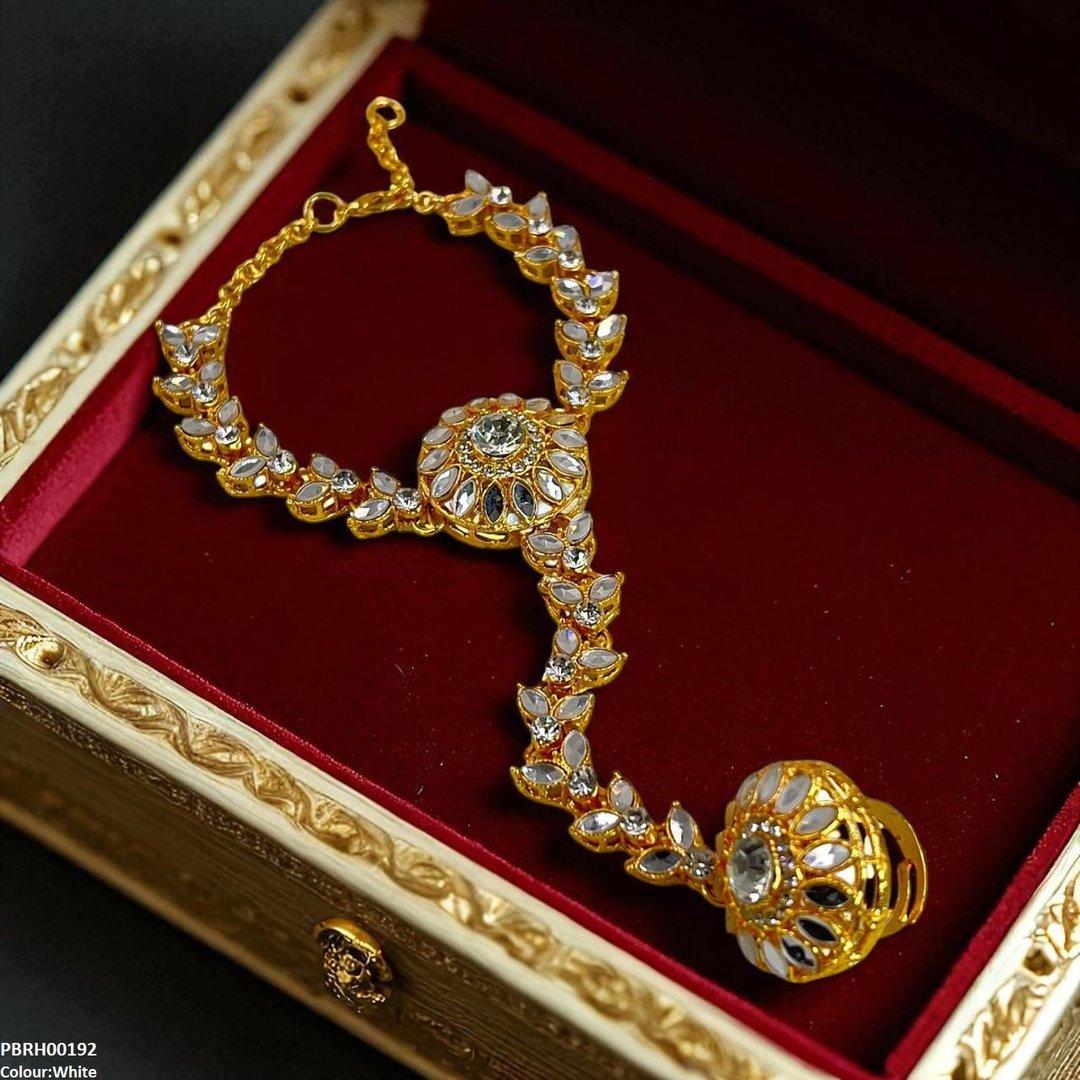 RH00192 FRN Marquise/Round Angla Bracelet Adjustable - PBRH