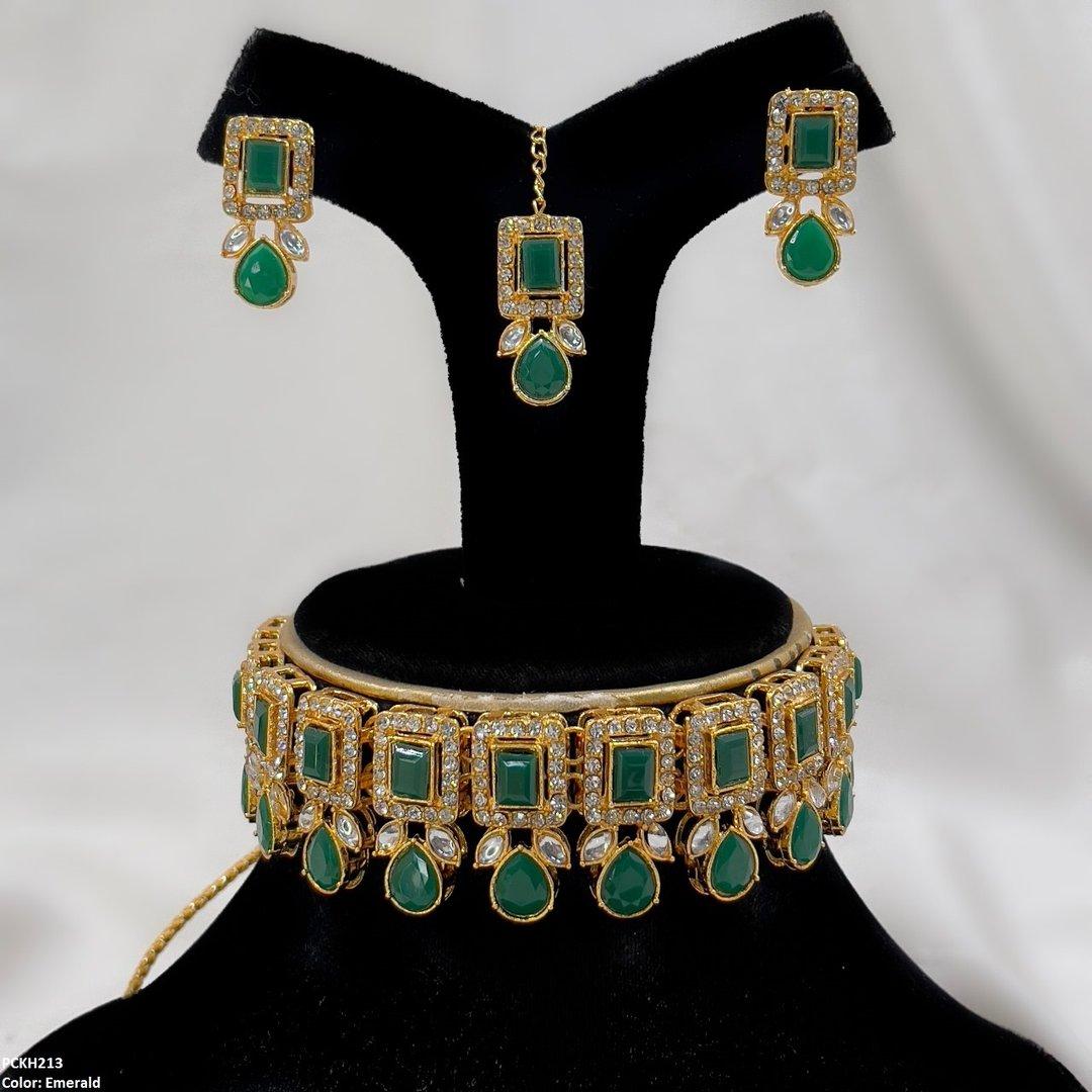 KH213 SDQ Pear Rectangle Choker Set