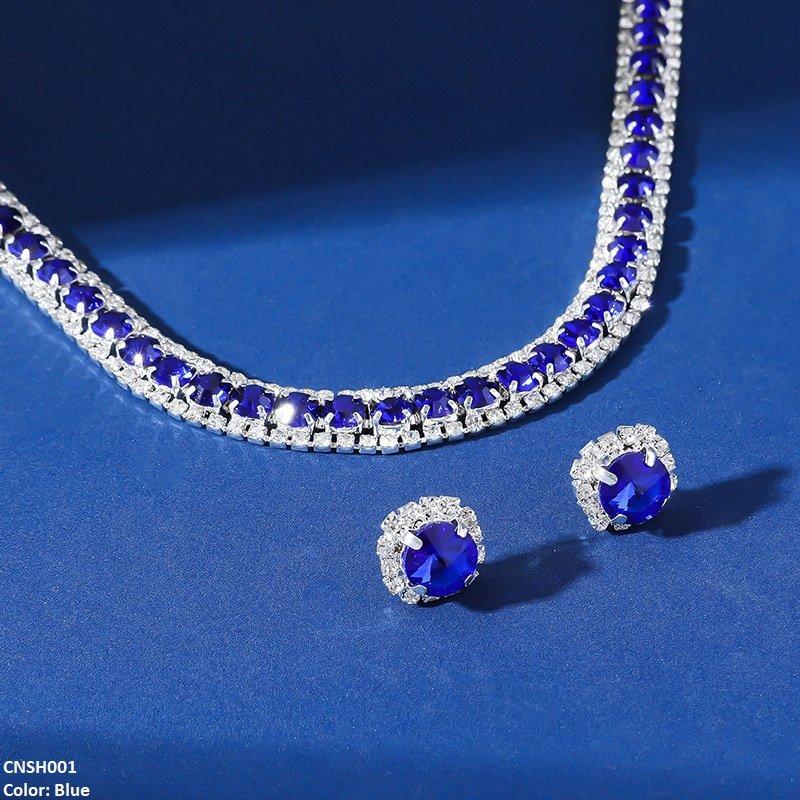SH001 YJJ Circle Layered Necklace Set